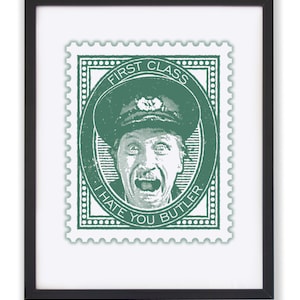 On The Buses Print, TV Zitat Poster, Blakey Stempeldruck, TV Charakter Kunst, Geschenk für Opa, Geschenk für Papa