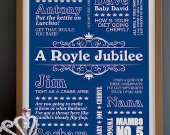The Royle Family TV Show Quote Art Print: British Sitcom Poster
