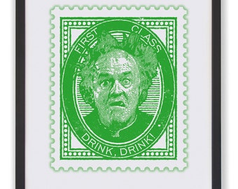 Father Jack Stamp Art Print: Father Ted TV Poster
