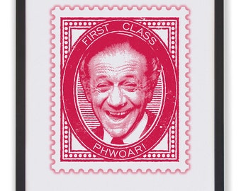 Sid James Stamp Art Print: Carry On Star, pappagåva