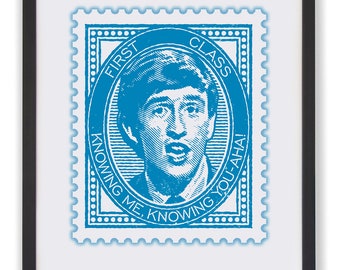 Alan Partridge Stamp Art Print: Brittisk komedigåva