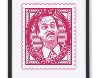 Basil Fawlty Art Print: British Comedy TV Show Poster