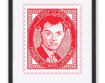 The Young Ones Rick Stamp konsttryck: TV-citat från 1980-talet