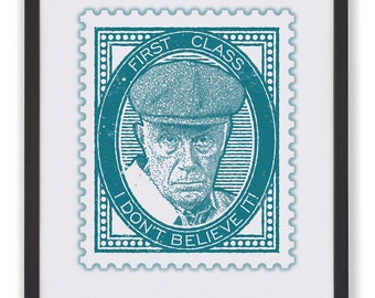 Victor Meldrew Stamp Konsttryck: Brittisk komedi