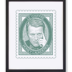 James Bond Print, Le Chiffre Art, Bond Baddie Poster, Bond Villain Print, Spectre Print, James Bond Present, James Bond Gift