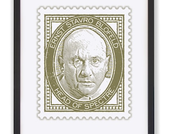 James Bond-skurkens konsttryck: Blofeld Spectre Poster