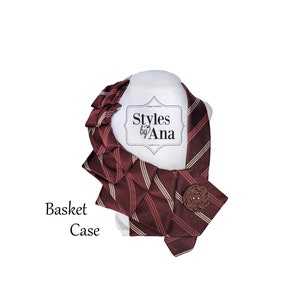 Necktie Necklace,Unique Scarves,Statement Necklace,Unique Clothing,Dress Collar,Repurposed Clothing, Collar Pins,Necktie Scarf,Spring Trends