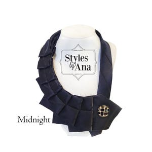 Necktie Necklace, Funky Ties for Women, Femme Necktie, Ladies Necktie Scarf, Statement Necklace, Collar Pins,
