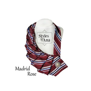 Necktie Necklace, Unique Finds, Statement Necklace, Collar, Women Fashion,Refashioned Clothing, Collar Necklace,Necktie Scarf,Spring Trends