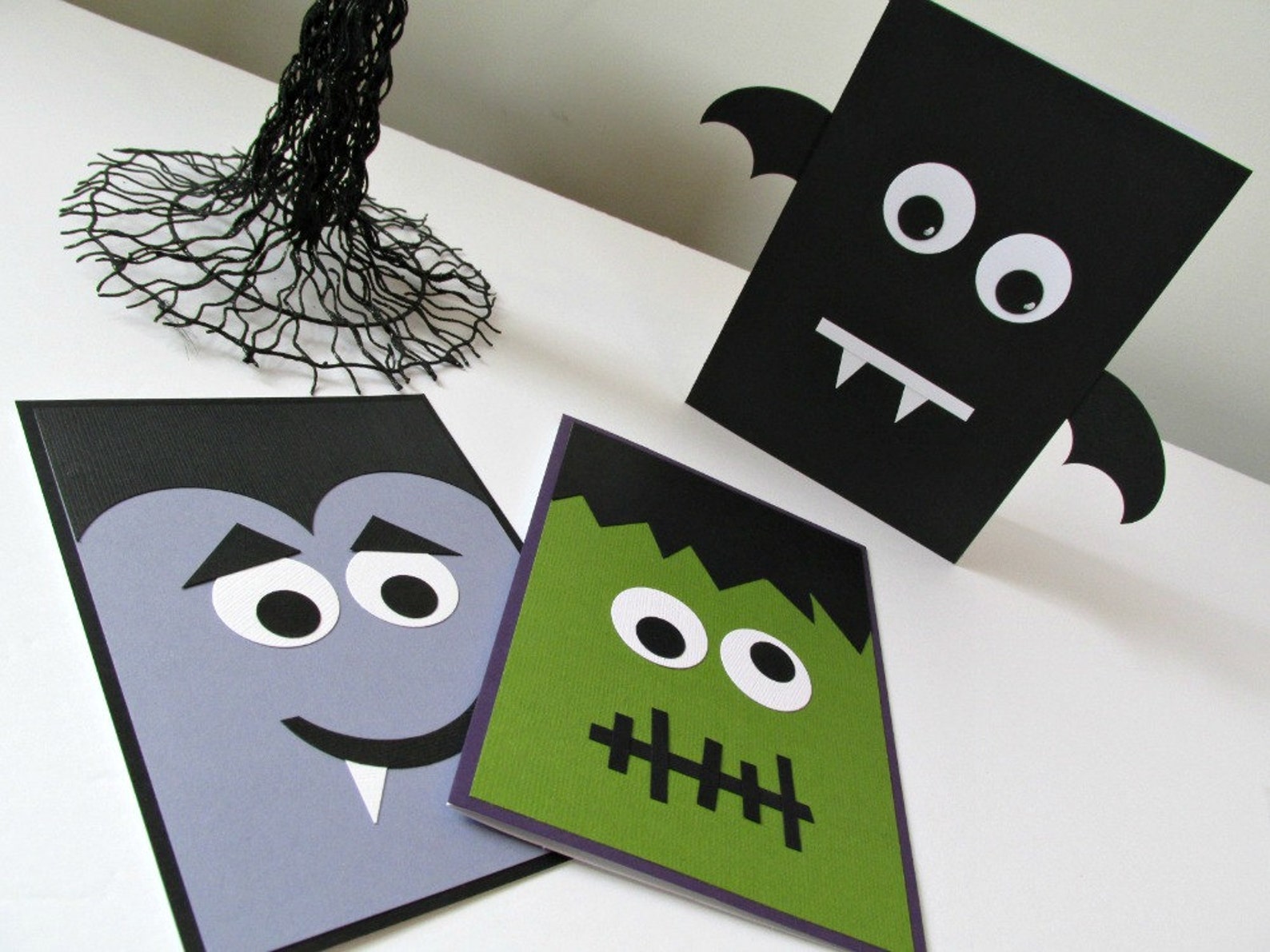 Halloween Note Card Set Halloween Party Invitations Etsy