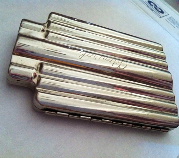 Items similar to Antique Nickel Silver Admiral Medical Vials Case