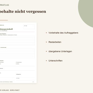 Szablon protokołu odbioru (PDF, do wypełnienia) | Odbiór robót budowlanych dla fachowców i usług budowlanych | Lista usterek w formacie A4 z polem na logo zdjęcie 3