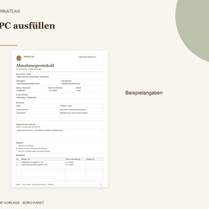 Szablon protokołu odbioru (PDF, do wypełnienia) | Odbiór robót budowlanych dla fachowców i usług budowlanych | Lista usterek w formacie A4 z polem na logo zdjęcie 4