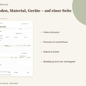 Site manager's report template (fillable PDF) | Construction site timesheet (A4) with logo field | Printable form for tradespeople image 2