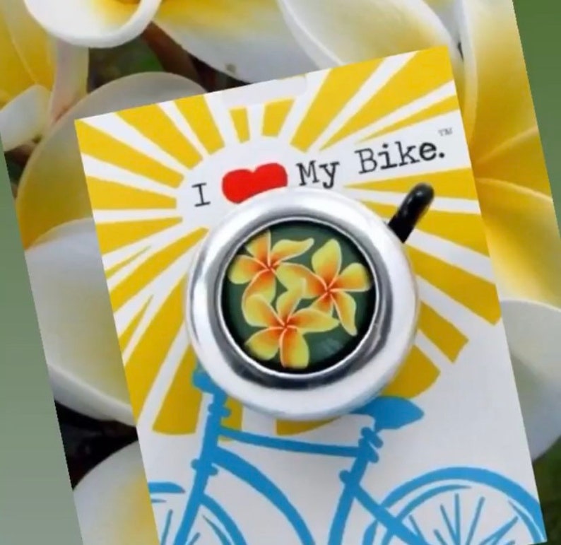 Plumeria Flower Bike Bell Etsy
