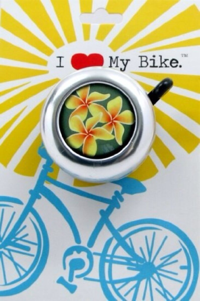 Plumeria Flower Bike Bell Etsy