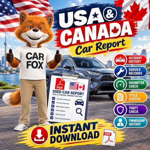 Used Car Inspection Checklist | USA & Canada | Fast Delivery | Digital Download