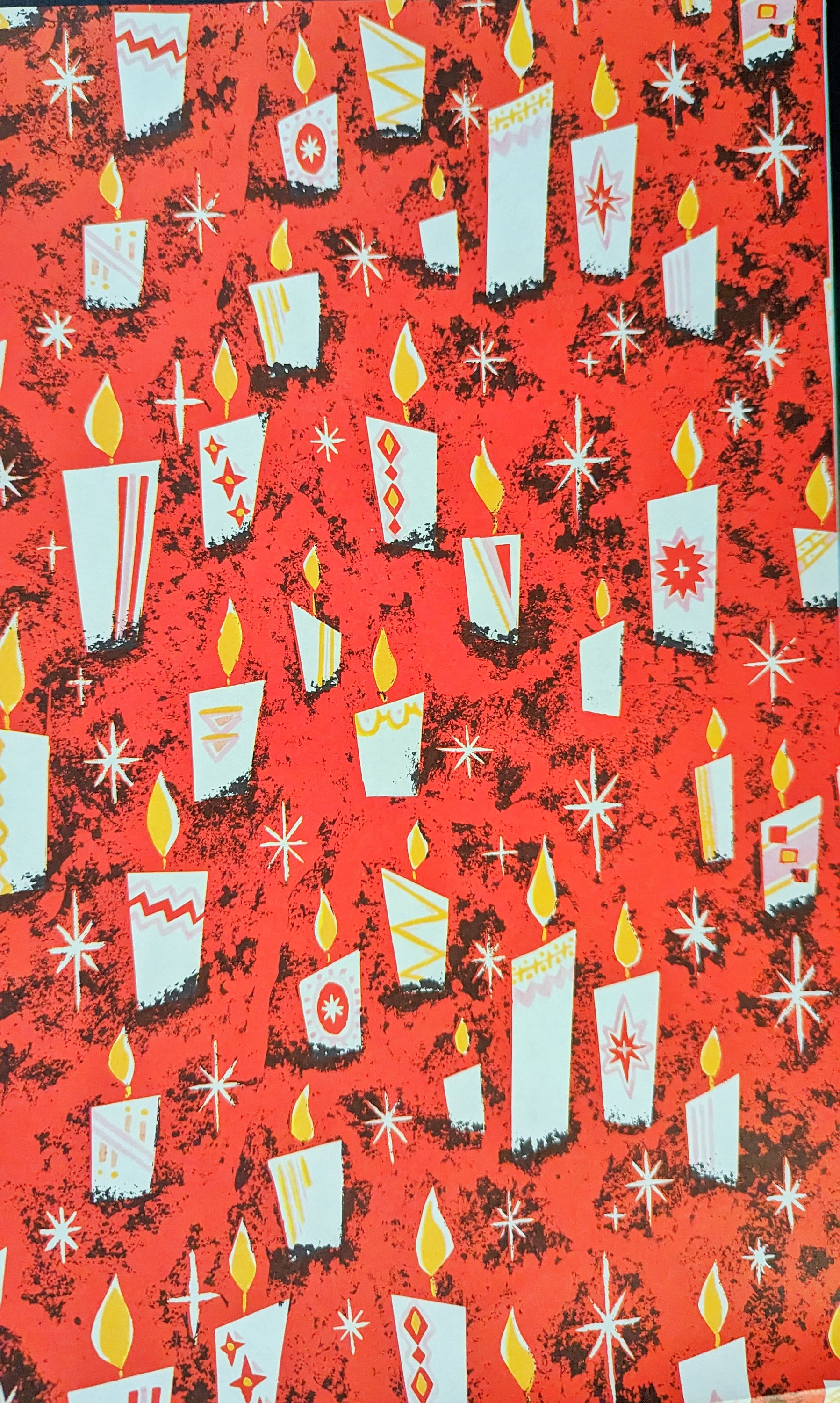 5 Sheets 4 Design VINTAGE 1950-60's ADORABLE BABY SHOWER GIFT WRAPPING  PAPER NOS