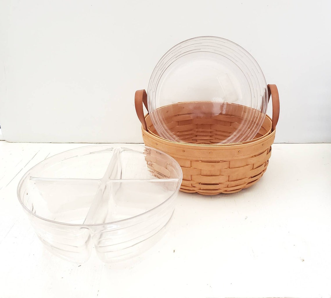 Longaberger Darning Basket Round Storage Combo Set de 2 | Etsy