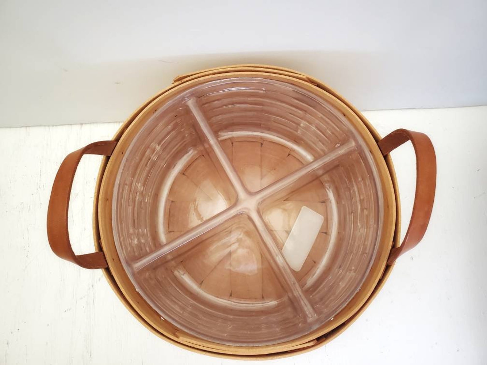 Longaberger Darning Basket Round Storage Combo Set de 2 | Etsy