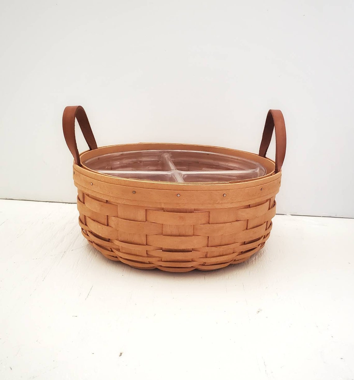 Longaberger Darning Basket Round Storage Combo Set de 2 | Etsy