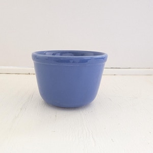 Vintage Oxford Ware Bowl 5 Inch Universal Potteries Blue  New Old Stock 1940s