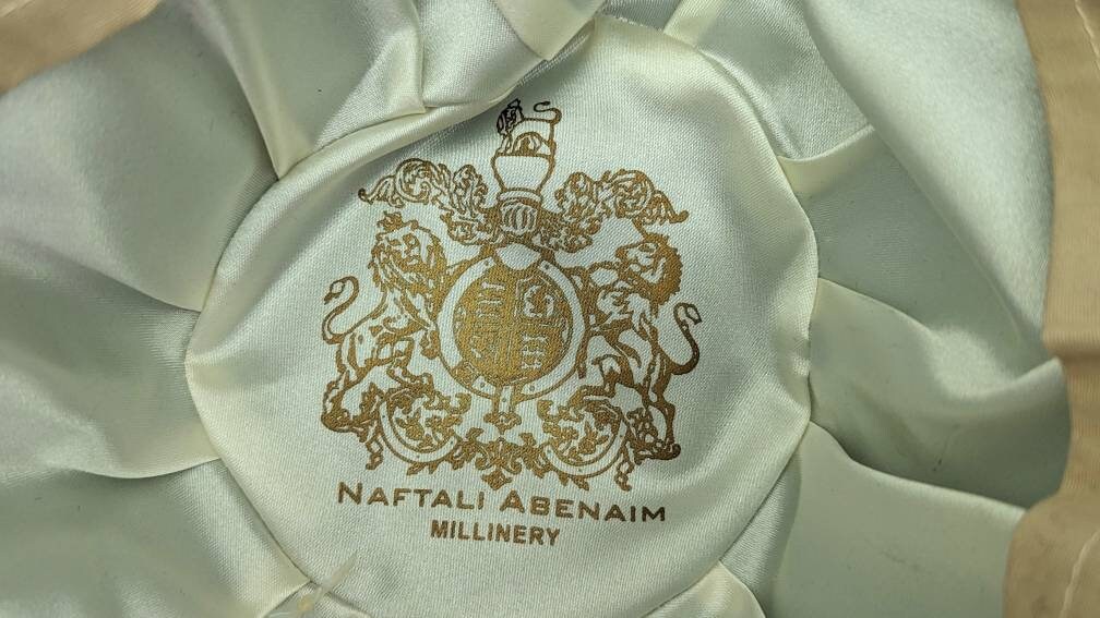 Vintage Ladies Hat Blue Fur Rabbit Felt Naftali Abenaim  display picture 1