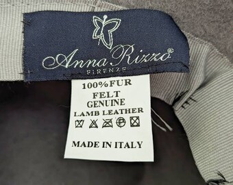 Anna Rizzo Hat Women\'s Large. Genuine Fox Trim. Waterproof polyester/nylon base Vintage Ladies Hat Gray Fur Anna Rizzo Cloche Style Bow  main image 4