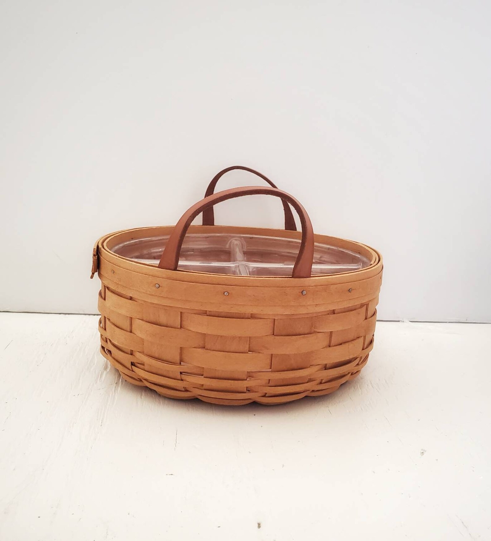 Longaberger Darning Basket Round Storage Combo Set de 2 | Etsy