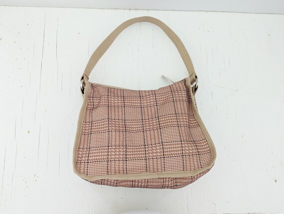 Vintage LeSportsac Handbag Nylon Baguette Beige &… - image 4
