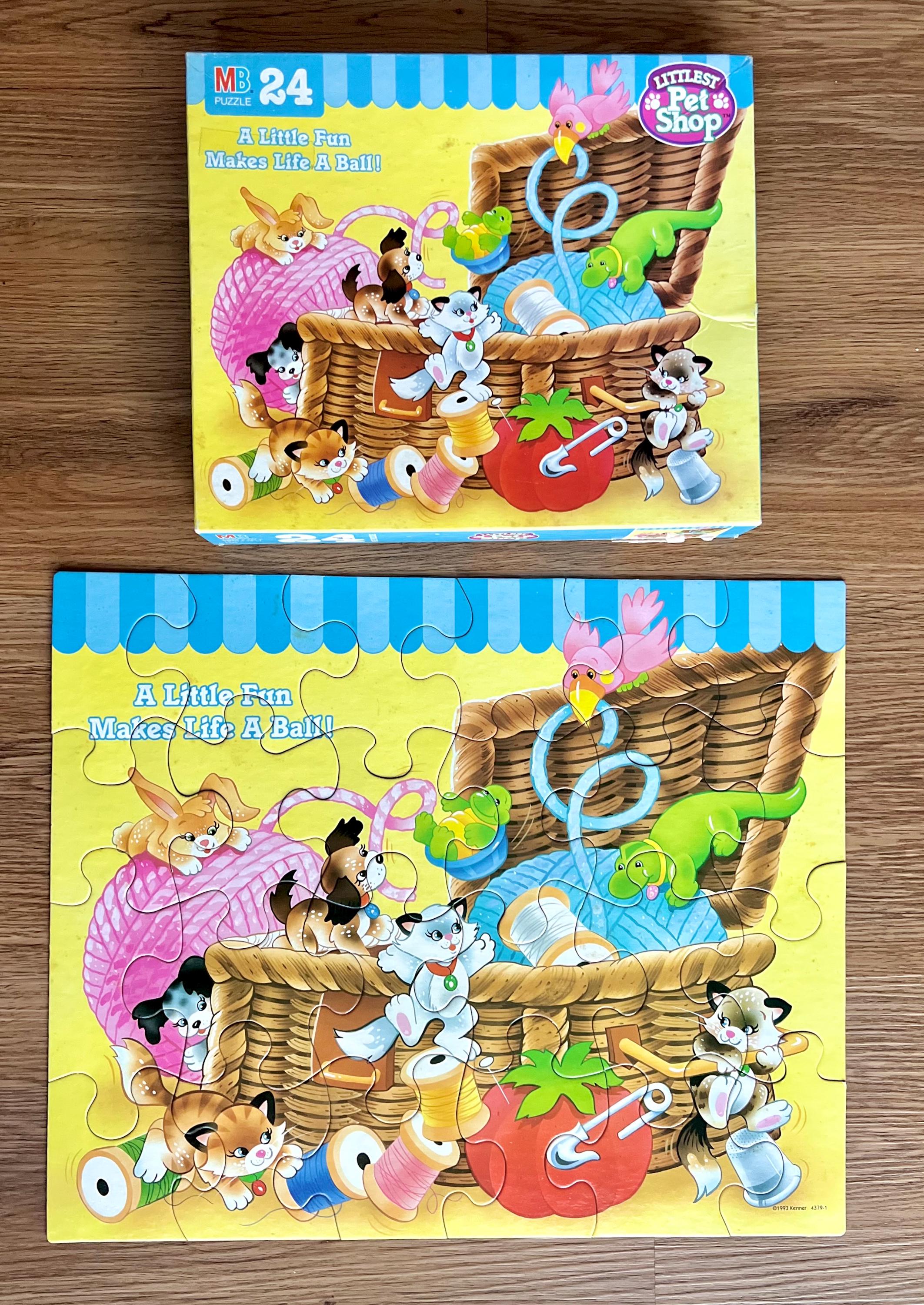 Vintage Littlest Pet Shop Puzzle: 1993 Kenner 24-piece Game - Etsy