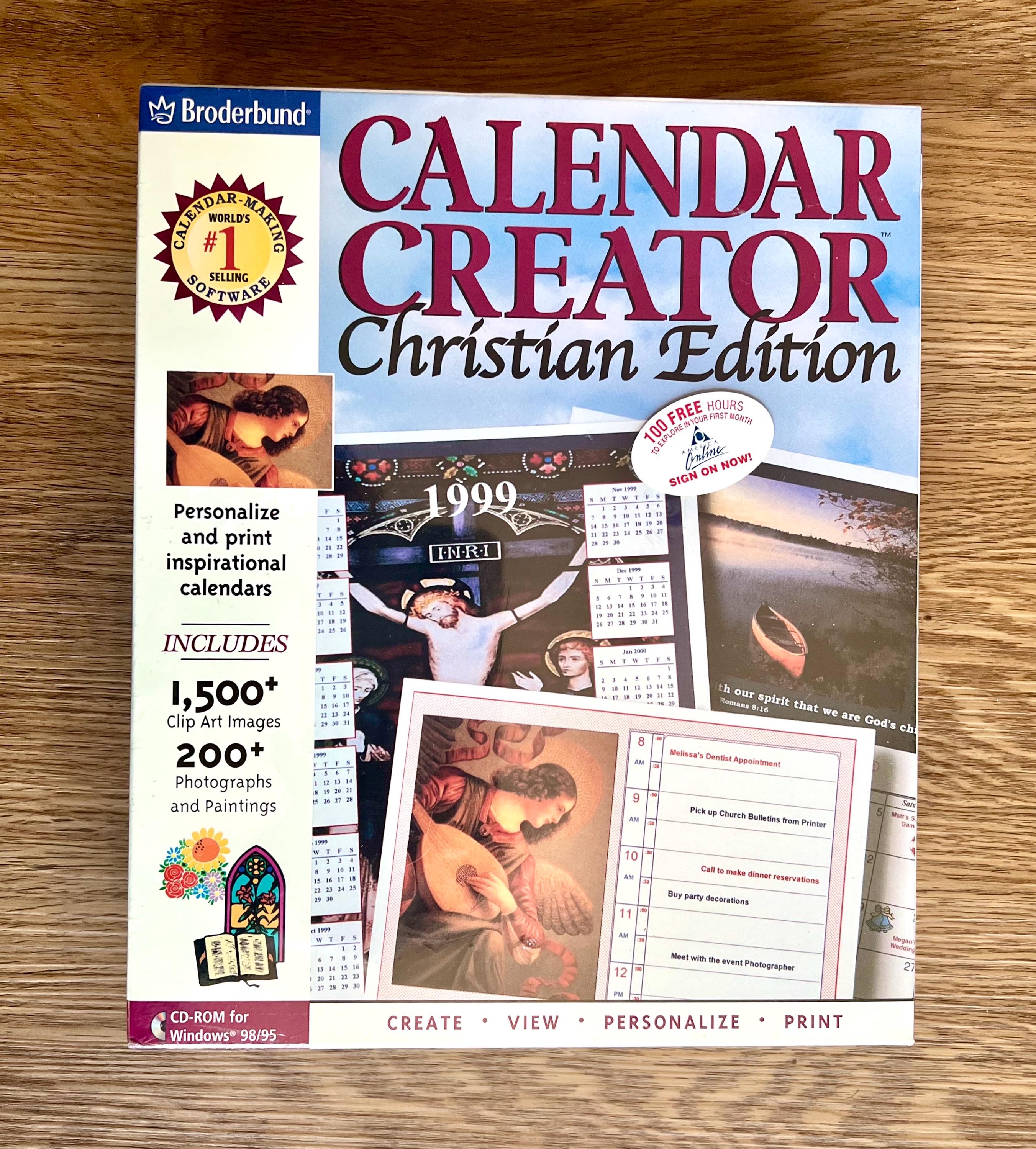 1999 Vintage Calendar - Etsy