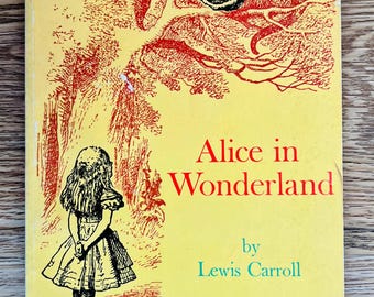 1966 Alice in Wonderland by Lewis Carroll w/ Illistrations by Sir John Tenniel/Scholastic Book Services Paperback Book/ 1st Printing TX 690