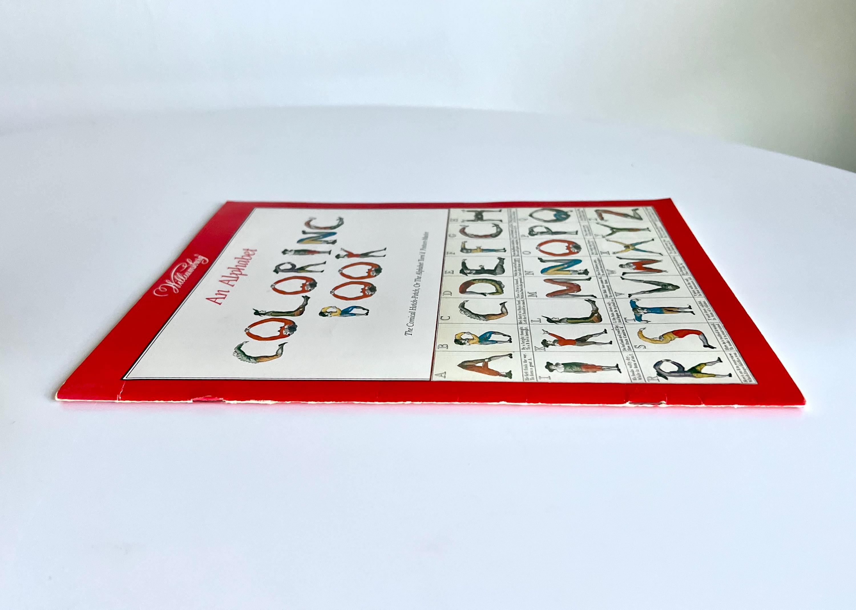 Vintage an Alphabet Coloring Book- the Comical Hotch-potch, or the