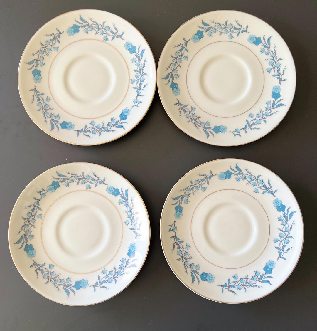 4 Theodore Haviland New York Clinton China Saucers//made in