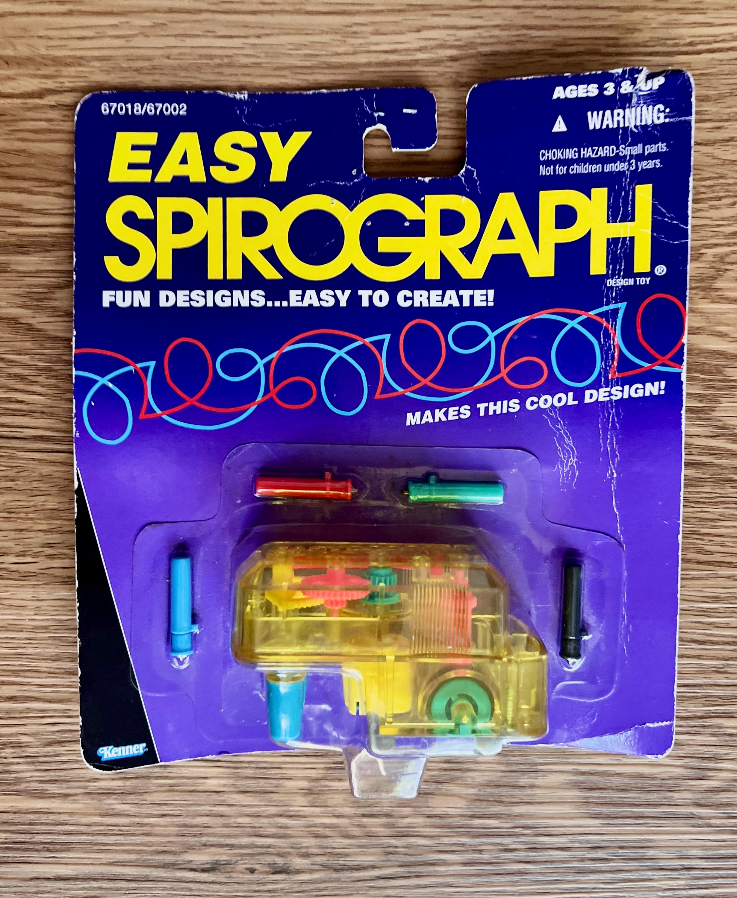 Vintage Kenner Easy Spirograph(sealed)-translucent Yellow With
