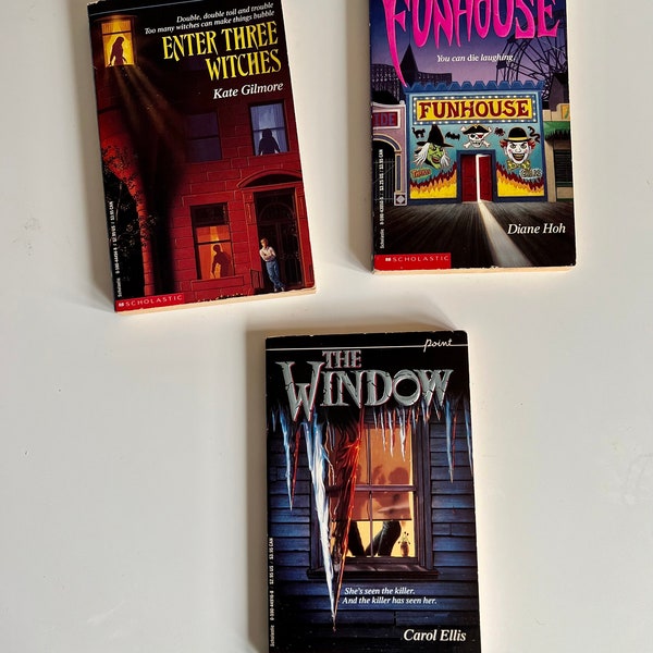 1990s Point Horror Scholastic Books//The Window, Enter Three Witches//You Pick