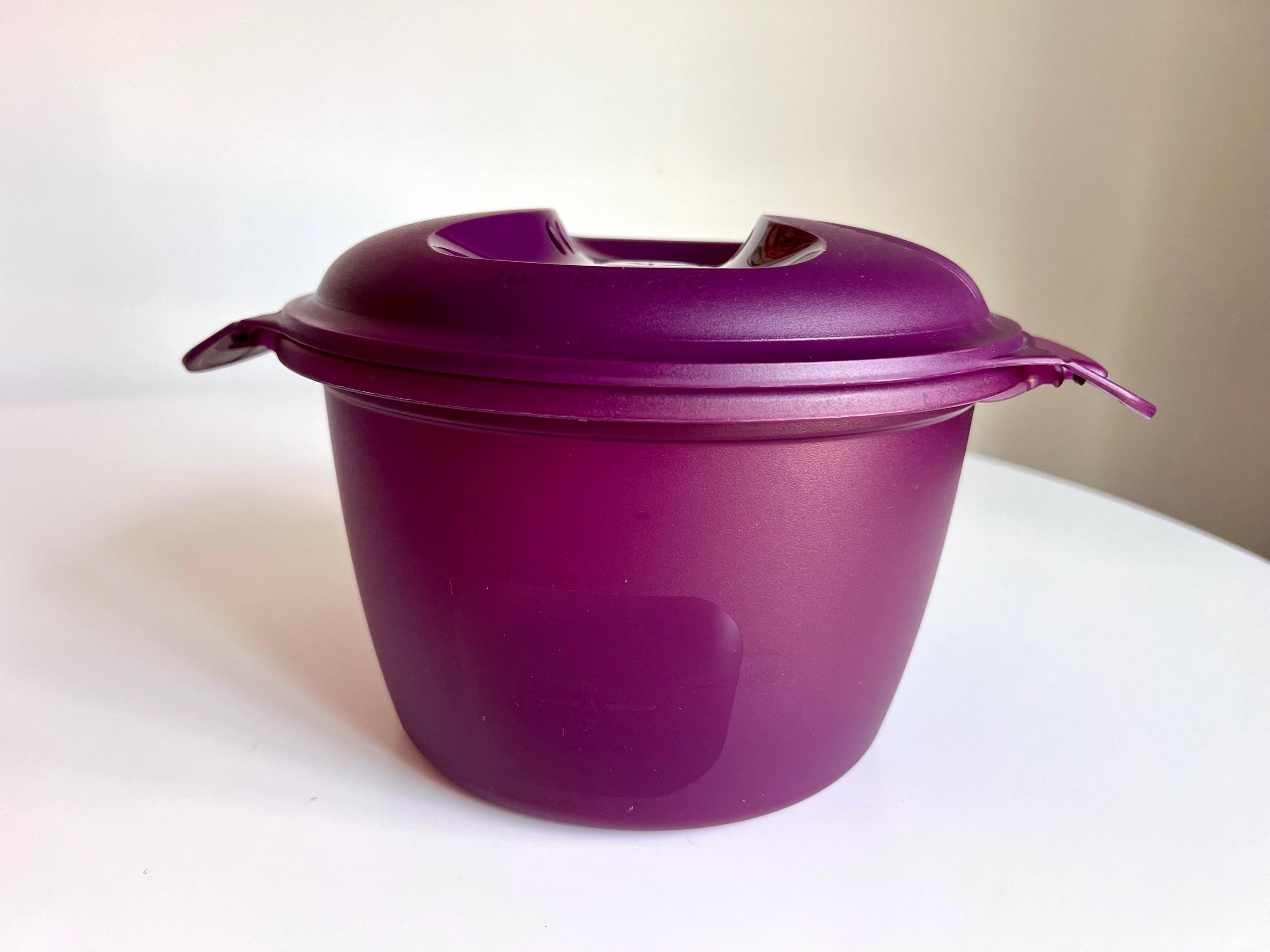 Vintage Tupperware Microwave Rice Cooker 2.2L, 9 1/4cup [6451B-4