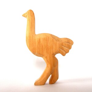 Ostrich, Emu, Wooden Animals, Waldorf Toy image 2