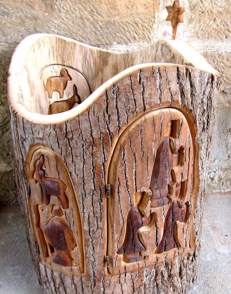 Carved Nativity for Church or Kindergarten Etsy