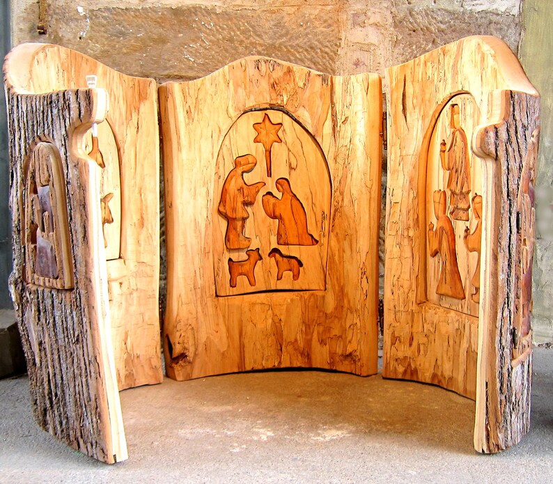 Carved Nativity for Church or Kindergarten Etsy