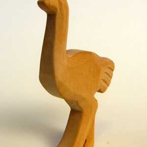 Ostrich, Emu, Wooden Animals, Waldorf Toy image 5