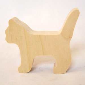 Three Wood cutouts, Unfinished Wooden animals, Smaller Size Animals image 6