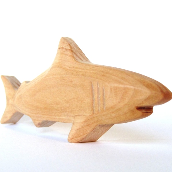 Hai, Meerestiere aus Holz, badewannentauglich