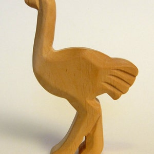 Ostrich, Emu, Wooden Animals, Waldorf Toy image 4