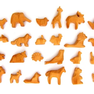 Calendario dell’Avvento, calendario natalizio, 24 animali in legno, conto alla rovescia per Natale