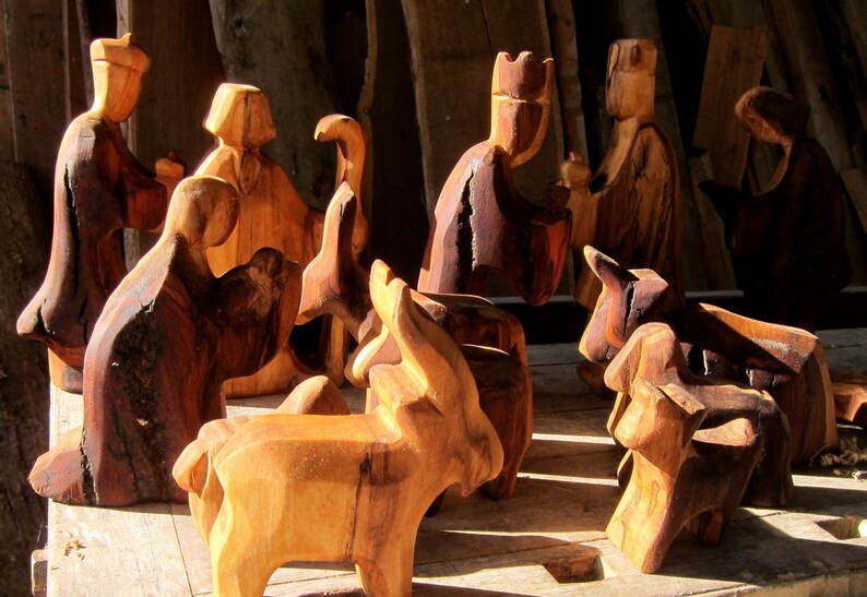 Carved Nativity for Church or Kindergarten Etsy