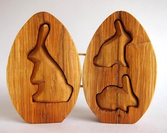 Carved Easter Egg, Wooden Fabergé Egg