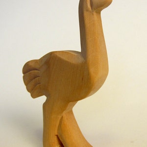 Ostrich, Emu, Wooden Animals, Waldorf Toy image 6