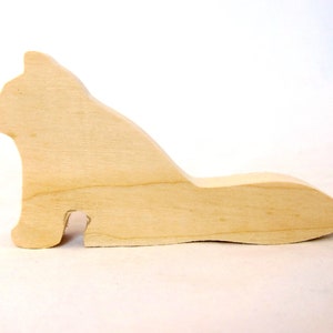 Three Wood cutouts, Unfinished Wooden animals, Smaller Size Animals image 9